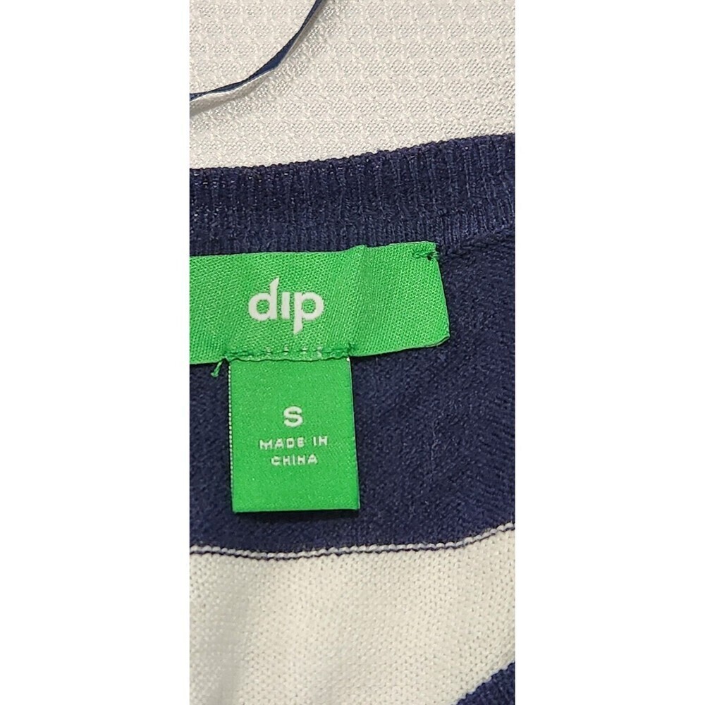 Dip Long sleeve Top Sweater For Women Lightweight Color Blue Navy White - Picture 8 of 11